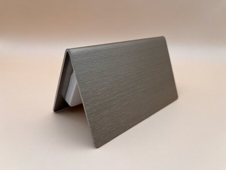 Digitaal buffetlabel 2,9 inch &ndash; met RVS-houder en gepersonaliseerde wrap