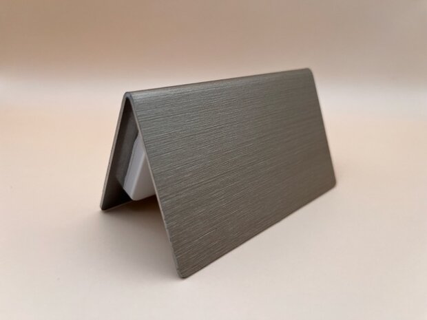 Digitaal buffetlabel 2,9 inch &ndash; met RVS-houder en gepersonaliseerde wrap